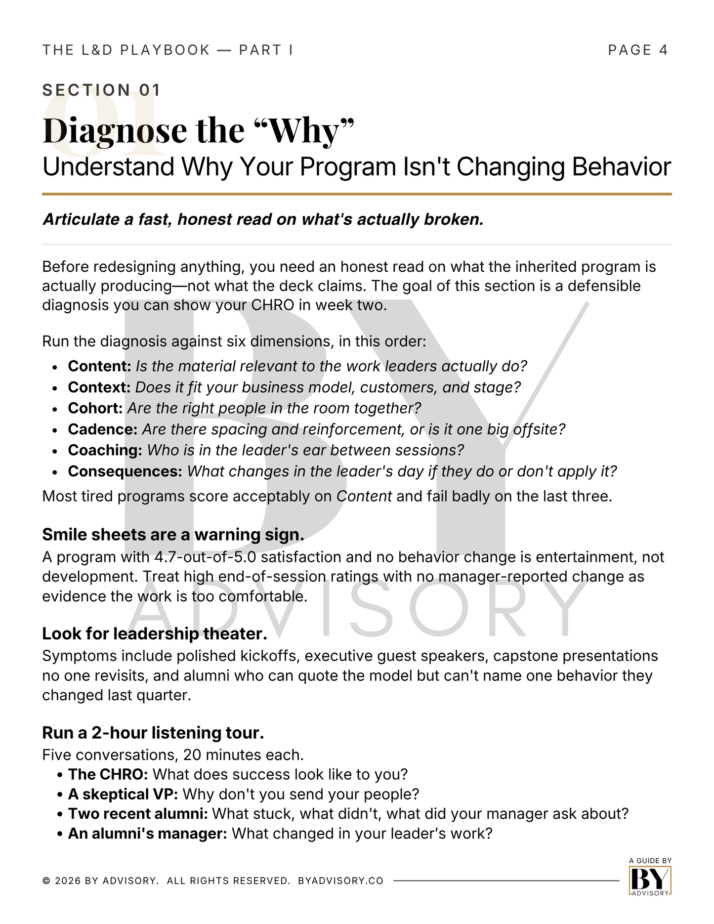 The L&D Playbook—Part I