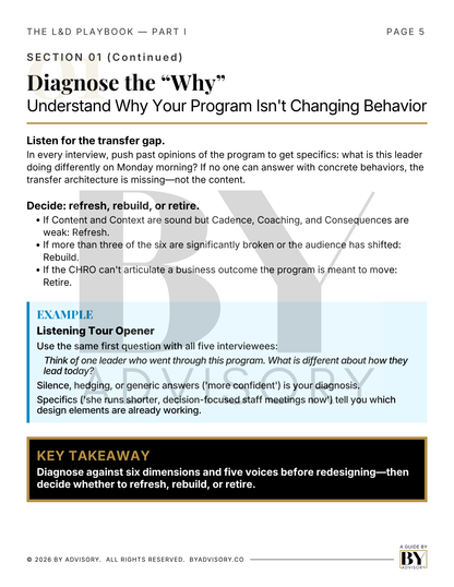 The L&D Playbook—Part I