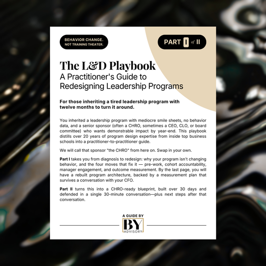 The L&D Playbook—Part I